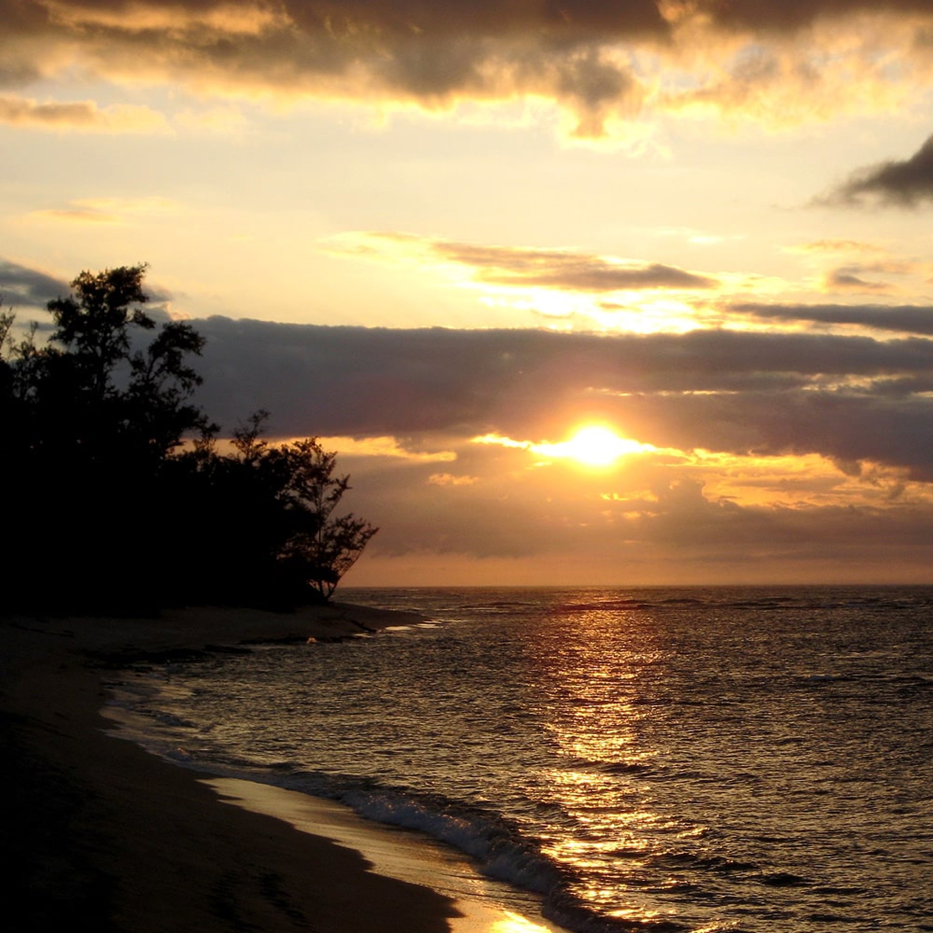 Der erste Sonnenuntergang