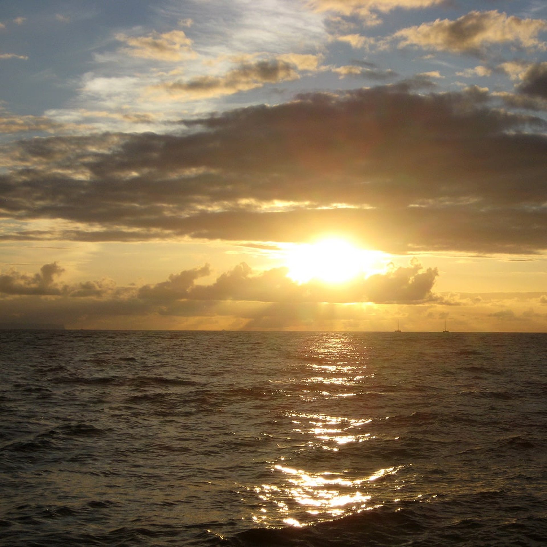 Sonnenuntergang Katamarantour Hawaii