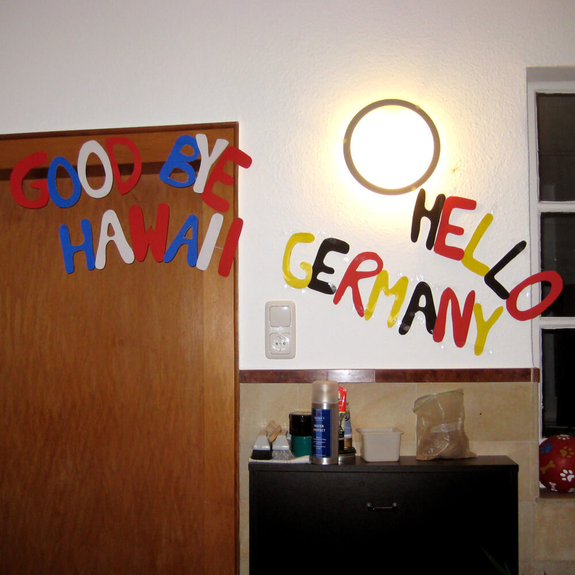 schön, wieder zu Hause zu sein